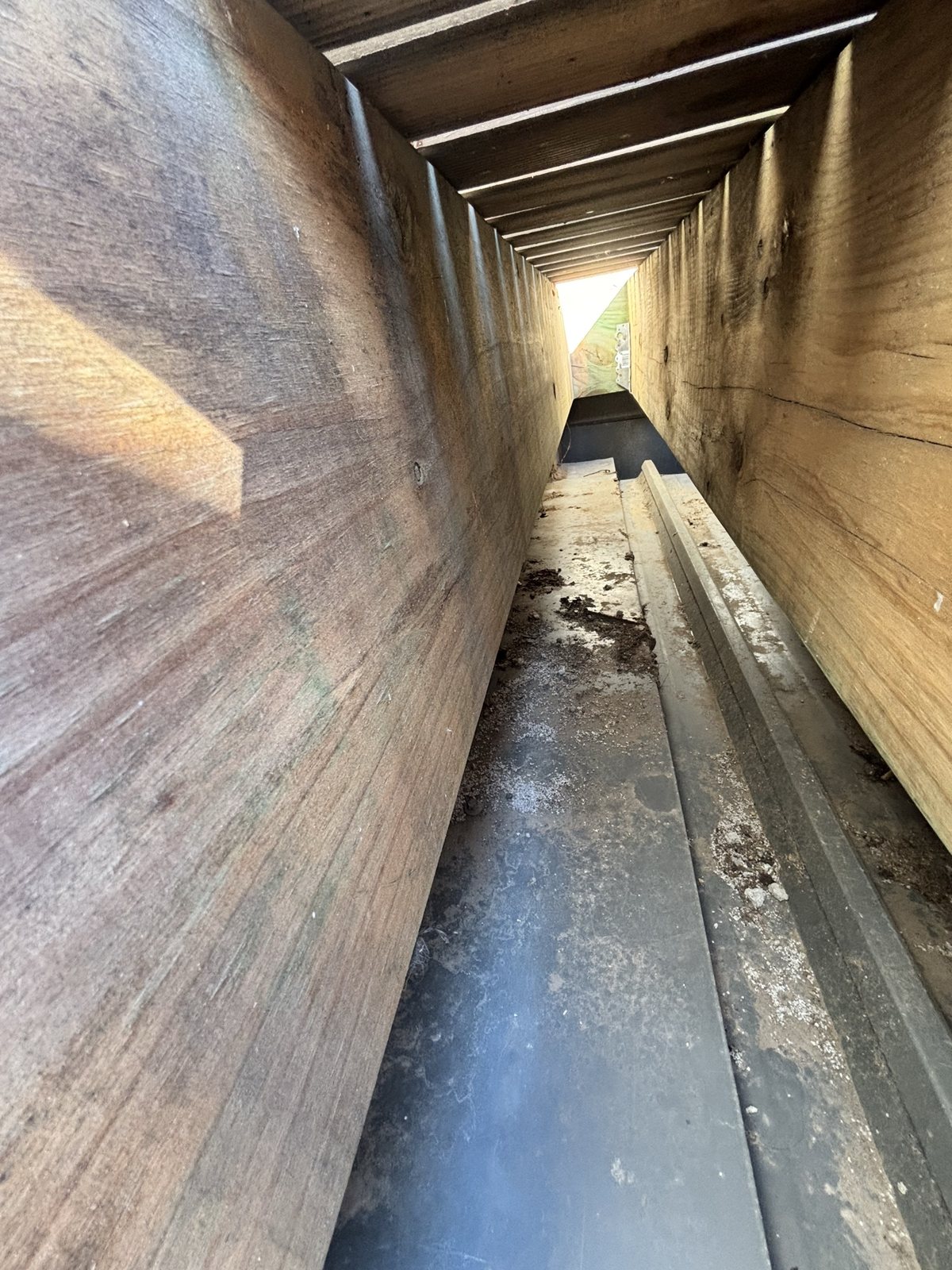 Concealed deck and wall junction inspected during a Coburg North leak investigation