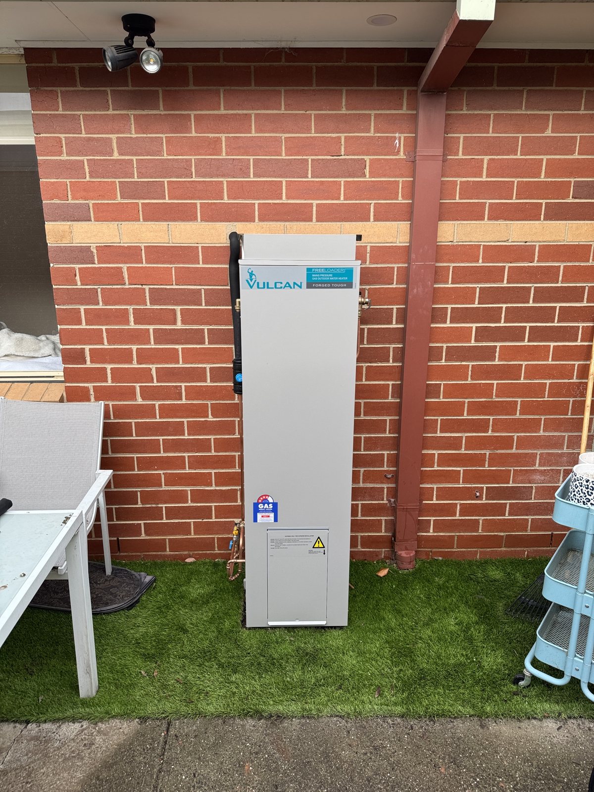 Completed hot-water system replacement by Melbourne Plumbing Co